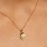 SMILEY 18K Sunshine Gold Pendant Necklace